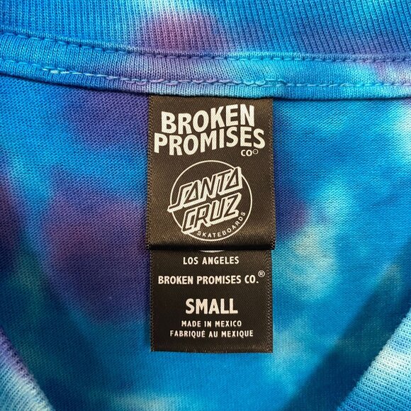 Broken Promises Hand and Cobra tiedye tshirt size Small - Picture 4 of 4